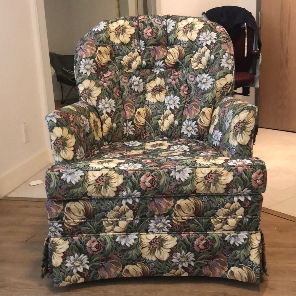 On seater couch
